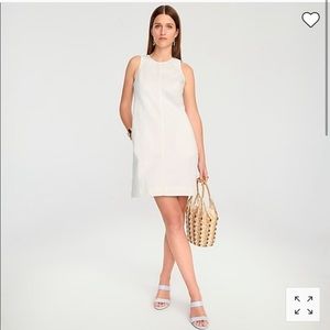 J.Crew White Denim Shift Dress